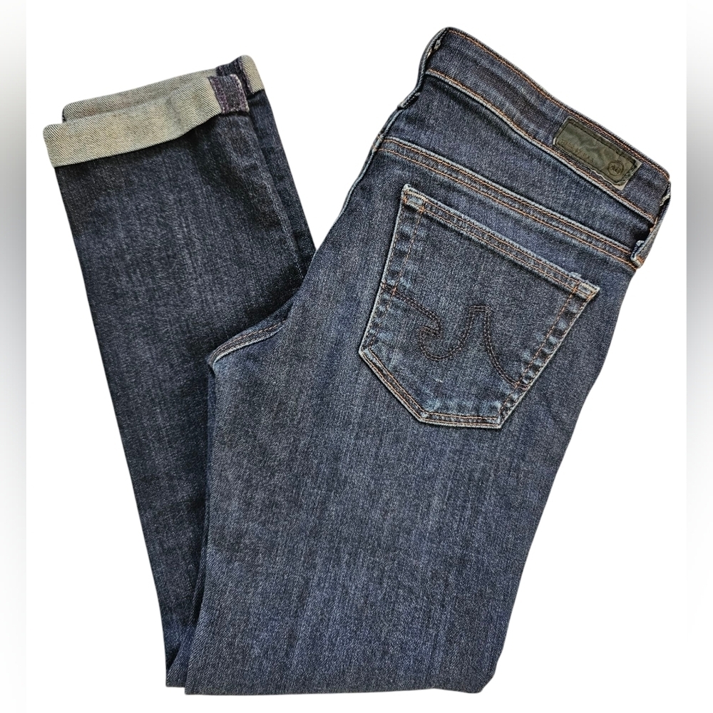AG Adriano Goldschmied "The Stevie Roll Up Slim Straight" Size 26R - Picture 6 of 12